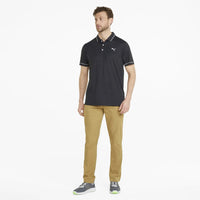 Puma CloudSpun Monarch Golfhemd - Puma Black Heather/ High Rise