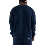 Malbon Range Cooper 高尔夫圆领运动衫 - 海军蓝