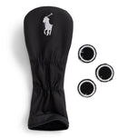 RLX Ralph Lauren bestickte Hybrid-Kopfbedeckung – Schwarz