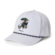 RLX Ralph Lauren Polo Bear 斜纹高尔夫球帽 - 陶瓷白