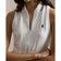 RLX Ralph Lauren Women's Active Cable 1/4 Zip Sleeveless Golf Polo Shirt - Ceramic White