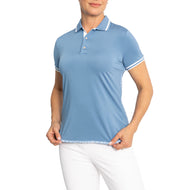 RLX Ralph Lauren Frauenluftstrom -Golfpolo -Hemd - Hatteras Blue Multi