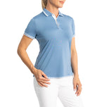 RLX Ralph Lauren Frauenluftstrom -Golfpolo -Hemd - Hatteras Blue Multi