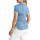 RLX Ralph Lauren Frauenluftstrom -Golfpolo -Hemd - Hatteras Blue Multi