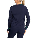RLX Ralph Lauren Frauen -Baumwollmischung Strickpullover - Französische Marine/Kreuzfahrt Grün