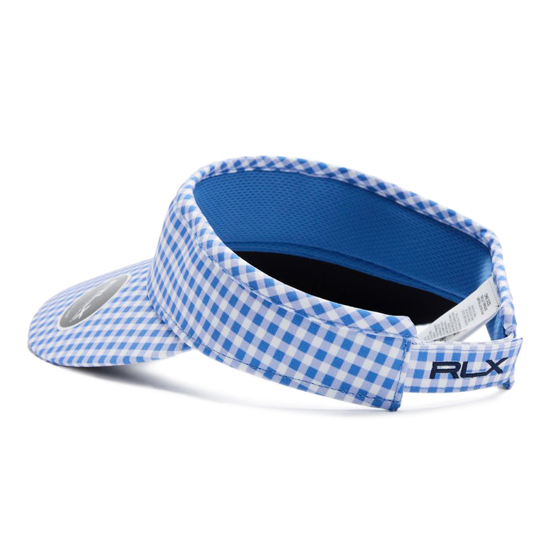 RLX Ralph Lauren Frauen Performance -Spieler Visor - Blue Gingham
