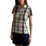 RLX Ralph Lauren Women's Printed Lightweight Airflow Golf Polo - Spring Madras
