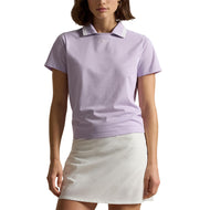 RLX Ralph Lauren 女式 Tour Pique 高尔夫 Polo 衫 - 可爱丁香色