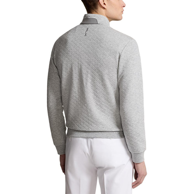 Rlx Ralph Lauren Doppelstrick 1/4 Zip Pullover - Andover Heather
