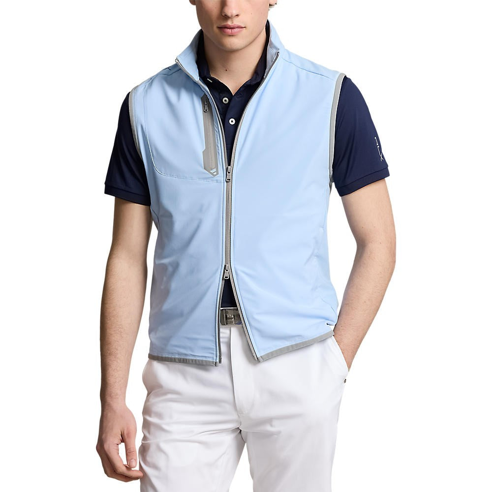 Rlx Ralph Lauren getäfter Stretch Terry Golfweste - Büroblau