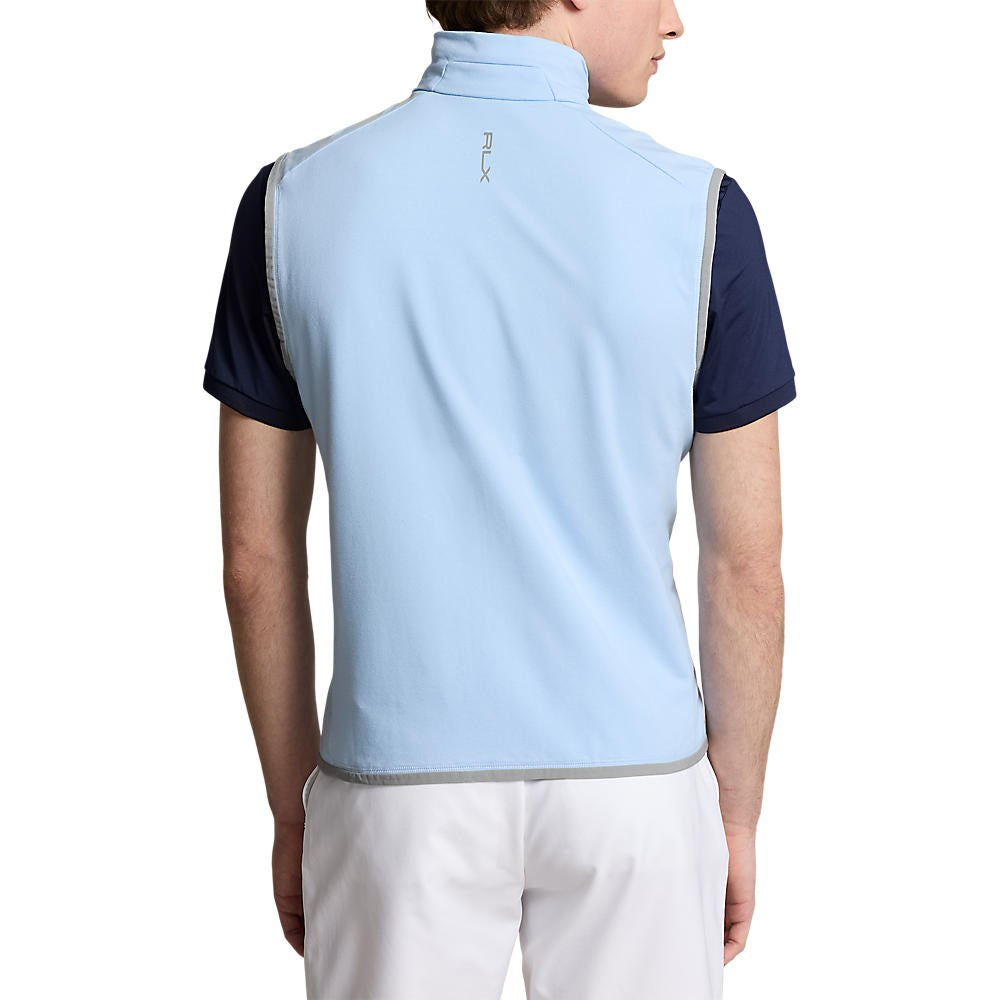 Rlx Ralph Lauren getäfter Stretch Terry Golfweste - Büroblau