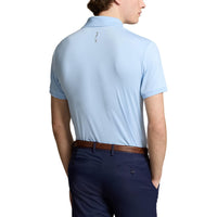 Rlx Ralph Lauren solide Luftstrom-Performance Golfhemd- Büro blau