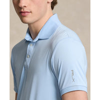 Rlx Ralph Lauren solide Luftstrom-Performance Golfhemd- Büro blau