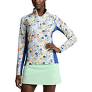 RLX Ralph Lauren Women's Stretch Jersey UV Quarter-Zip - Floral Bouquet Print