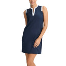 Rohnisch Damen Abby ärmelloses Golfkleid - Marine/Weiß