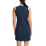 Rohnisch Damen Abby ärmelloses Golfkleid - Marine/Weiß