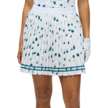 Rohnisch Breezy Plissee-Golfskort für Damen – Teal Mountain Bloom