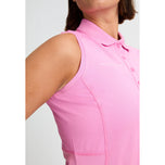 Rohnisch Frauen Nicky ärmellose Golf Polo -Hemd - Fuchsia Pink