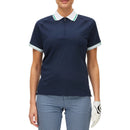 Rohnisch Damen Rib Golf Poloshirt – Marineblau