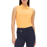 Rohnisch Frauen -Rumie ärmelloses Golf Polo -Hemd - Blazing Orange