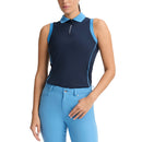 Rohnisch Frauen Ultra Viola UV ärmellose Golf Polo -Hemd - Marine