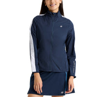 Rohnisch Frauenpackbare Ultraleichte Golfjacke - Marine