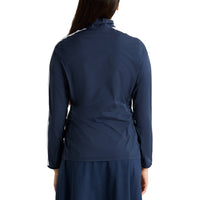 Rohnisch Frauenpackbare Ultraleichte Golfjacke - Marine