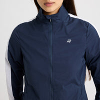 Rohnisch Frauenpackbare Ultraleichte Golfjacke - Marine