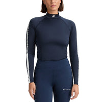 Rohnisch Frauen Ultra Viola UV Langarm Golfhemd - Marine