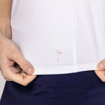 Golftini Damen Kurzärmel Zip Golf Shirt - Marine