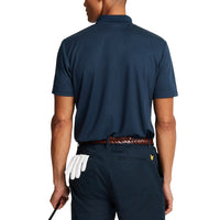 Lyle & Scott Tonal Sticked Tech Golf Polo Shirt - Dark Navy