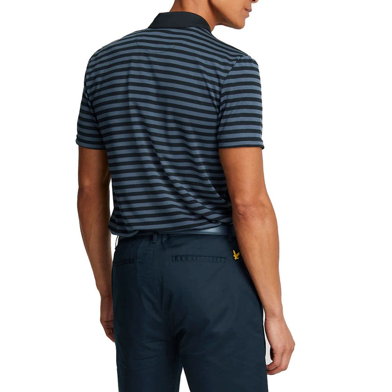 Lyle & Scott Golf Broad Stripe Polo Golfhemd - Dark Navy