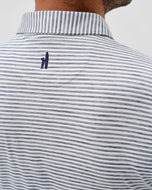 Johnnie-O Performance Featherweight Polo – Seymour Stripe – Marineblau