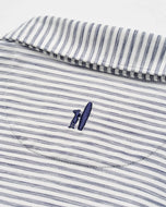 Johnnie-O Performance Featherweight Polo – Seymour Stripe – Marineblau