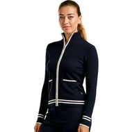 Nivo Women's Scarlet Full Zip Knitted Golf Cardigan - Navy