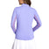 IBKUL Damen-Langarmshirt mit Stehkragen und Reißverschluss – Lavendel