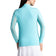 IBKUL Damen Solid Long Sleeve Zip Mock Neck – Seafoam