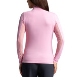 IBKUL Langarm-Pullover mit Stehkragen und Reißverschluss für Damen – Candy Pink