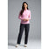 IBKUL Langarm-Pullover mit Stehkragen und Reißverschluss für Damen – Candy Pink