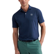 Peter Millar Soul Performance Mesh Golf Polo Shirt - Marine