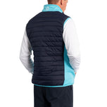 Sunderland Anton gepolstert Stretch Panel Performance Golf Gilet - Marine/ Aqua