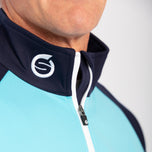 Sunderland Aspen Quarter Zip Raglan getäfter Wasserschutzgolf Midlayer - Aqua