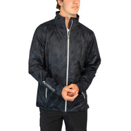 Sunderland Whisperdry Pro -Lite Leicht wasserdichte Golfjacke - Schwarz Camo/Silber
