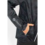 Sunderland Whisperdry Pro -Lite Leicht wasserdichte Golfjacke - Schwarz Camo/Silber