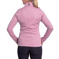 Sunderland Frauen Nira Thermal getäfeltes Fleece Wasserschutzgolfjacke - rosa Dunst