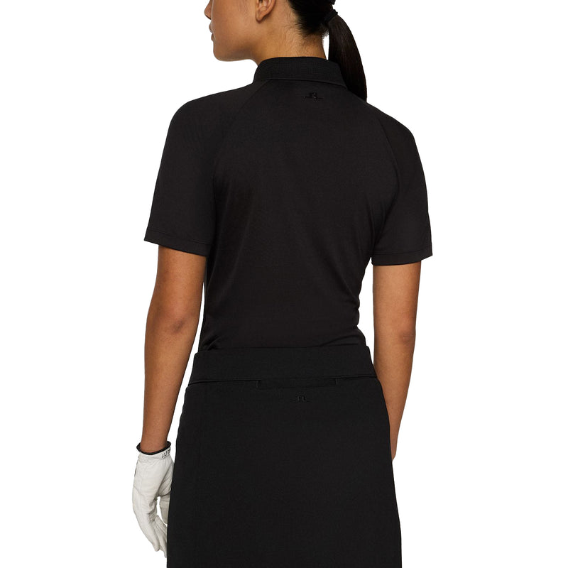 J. Lindeberg Women's Tara Golf Polo Shirt - Schwarz