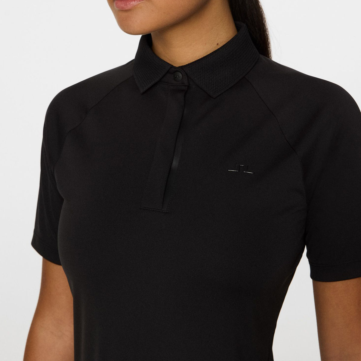 J.Lindeberg Women's Tara Golf Polo Shirt - Black