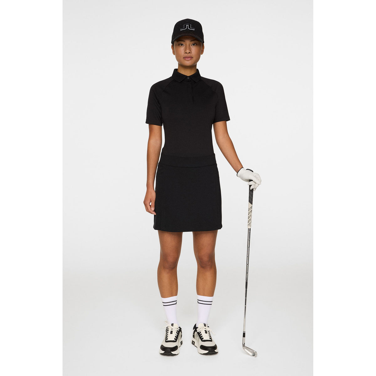 J.Lindeberg Women's Tara Golf Polo Shirt - Black