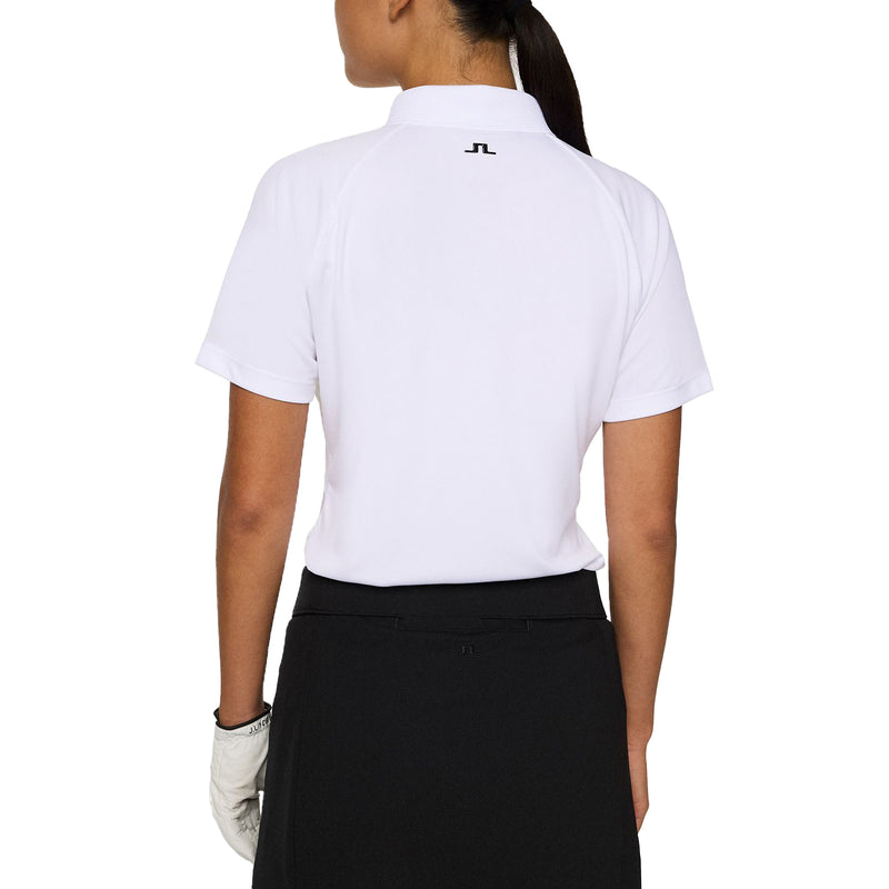 J. Lindeberg Women's Tara Golf Polo Shirt - Weiß