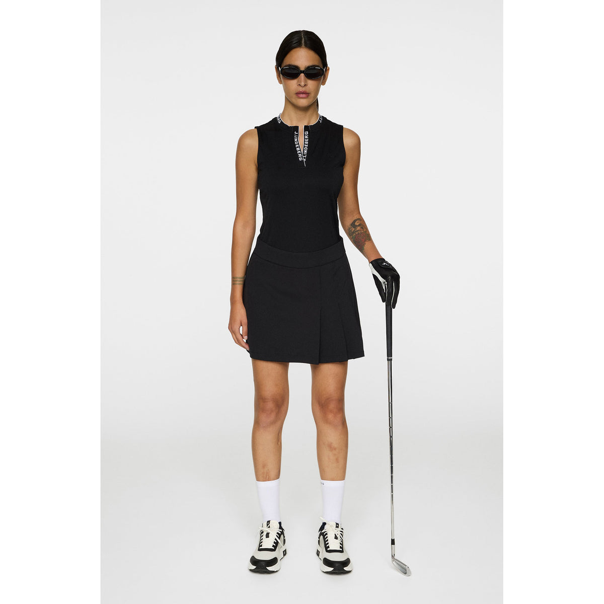 J. Lindeberg Women's thea Golfrock - Schwarz
